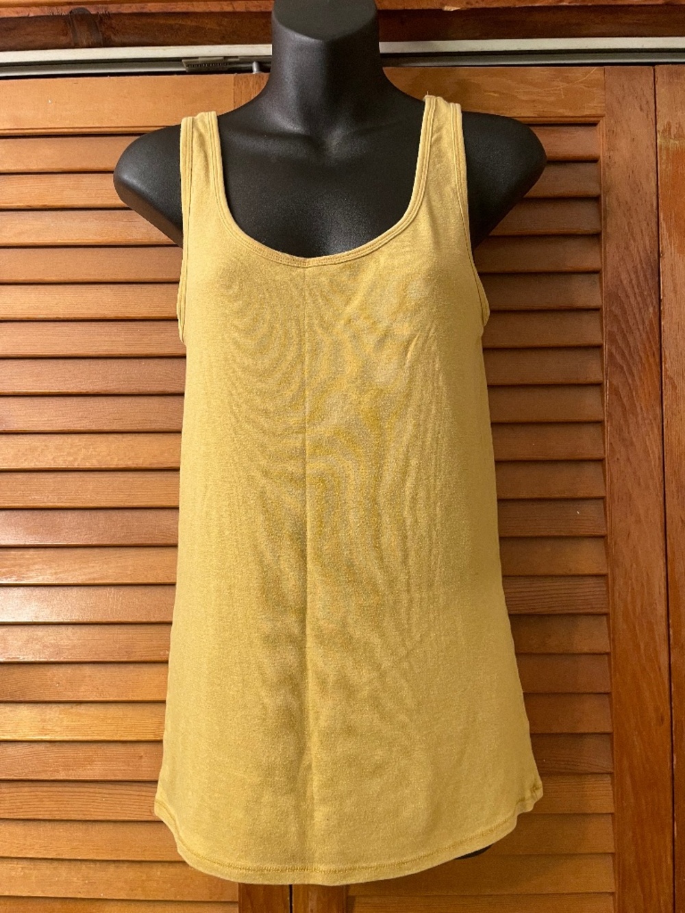 Women's soft and cozy gold tank top